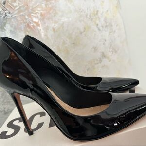 SCHUTZ Black Patent Caiolea Pumps